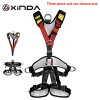 xinda professional rock climbing harnesses full body safety belt anti fall removable gear altitude protection equipment 3 piece