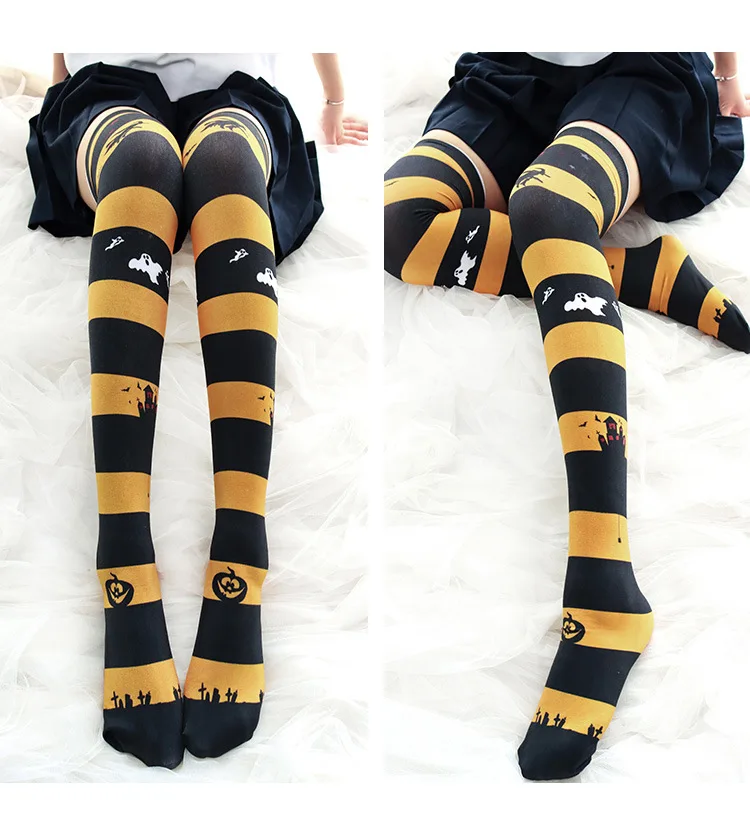 

Lolita Tights Anime Stocking Cosplay Cute Striped Sailor Moon Socks Funny Sexy Thigh High Stockings for Women Girls Lingerie New