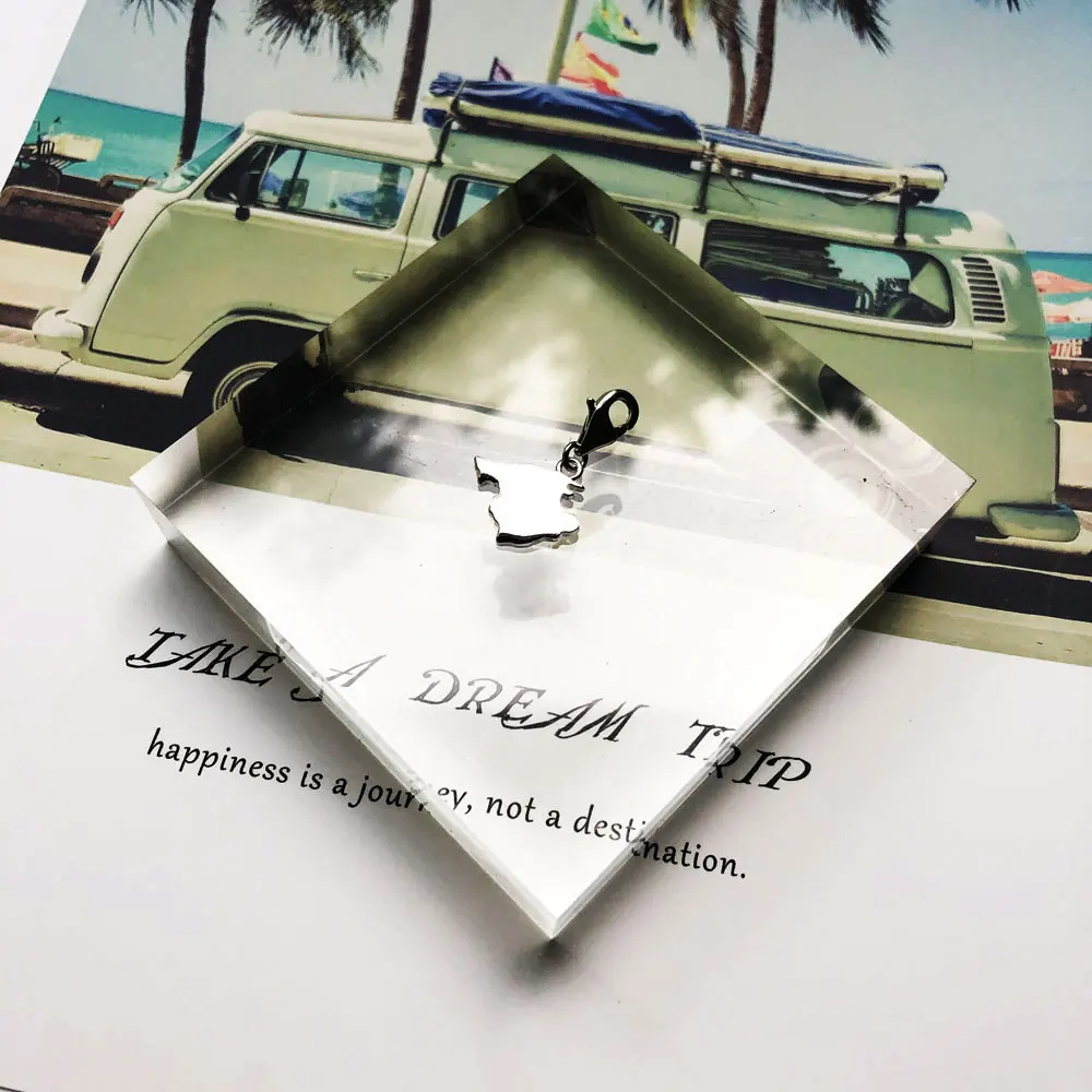 Mallorca карта подвеска подвески серебро 925 испанский остров ювелирное изделие