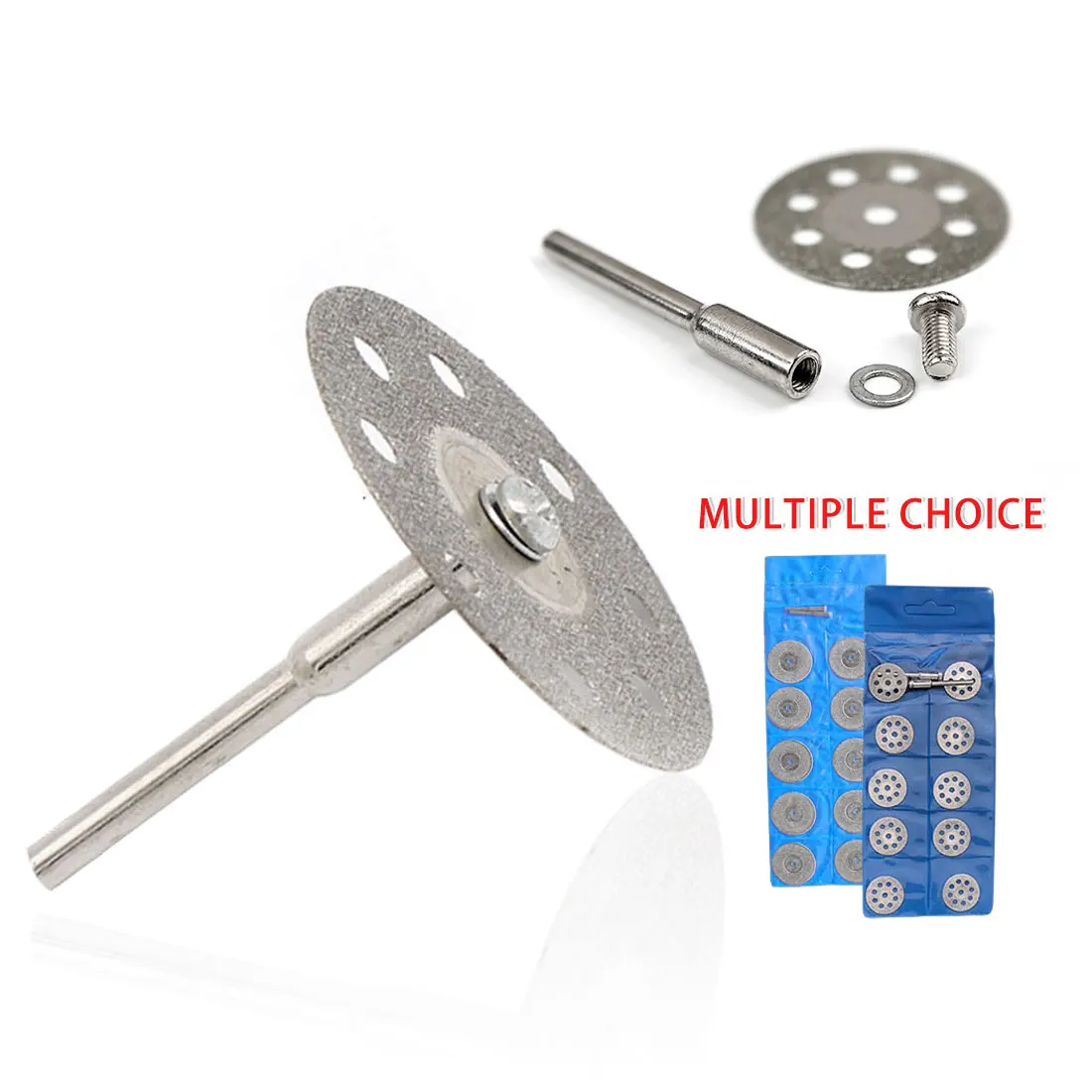 

New Hot Sale 10Pcs Mini Sharp Diamond Cut Off Rotary Tool Cutting Disc Disks DIY Tools Accessories with 2Pcs rod For Dremel