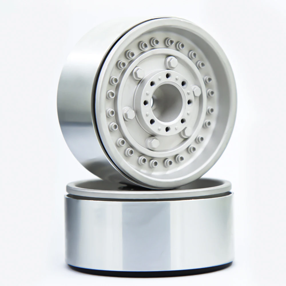 

4PCS Metal 1.9 Beadlock Wheel Rim new design Wheel Hub for 1:10 RC Crawler Axial SCX10 II 90046 AXI03007 TRX-4 Tamiya MST