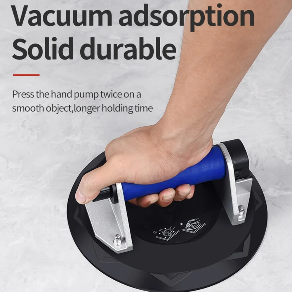 

8 Inch Vacuum Suction Cup Lifter with Pure Copper/Plastic Handle Heavy Duty Vacuum Lifter for Glass Tiles Granite Lifting