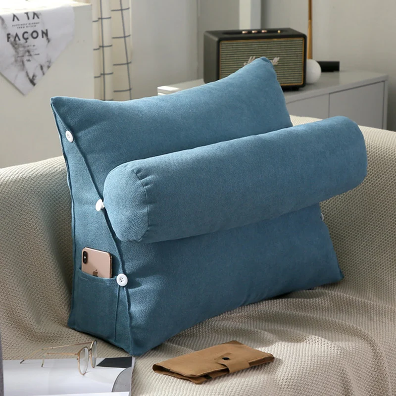 Большая треугольная диванная подушка для спины кровать офисное окно подушки