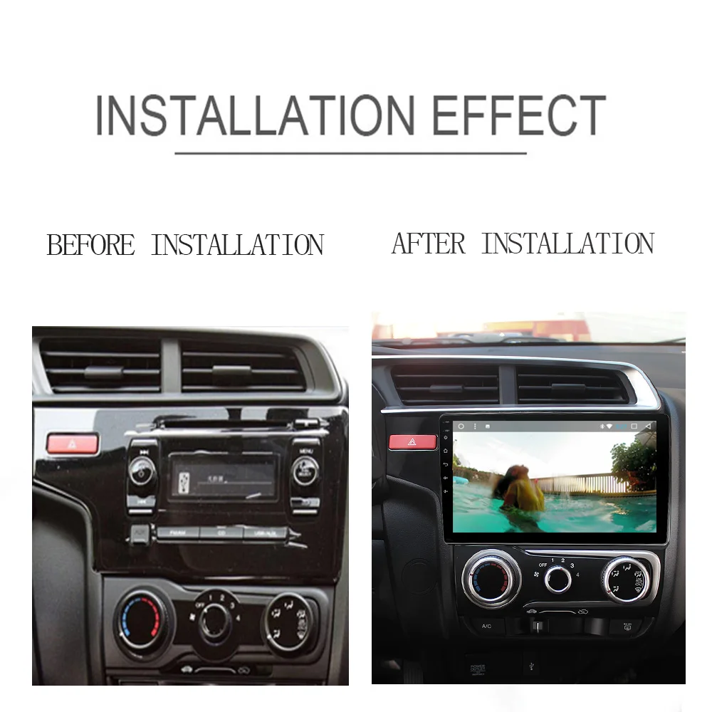 JIUYIN Android автомобильный DVD мультимедийный плеер GPS для honda Fit 2014 2015 2016 2017 аудио Радио
