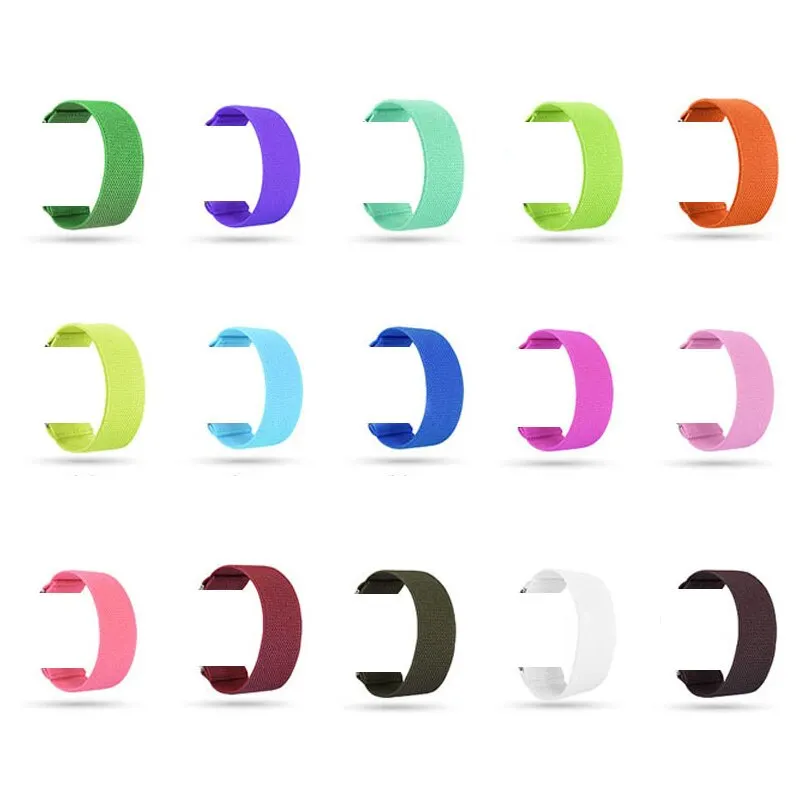 

For Fitbit Versa/Versa 2/Versa Lite Nylon Strap Fashion Soft Elastics Loop Band Casual Sport Watch Strap For Men Women