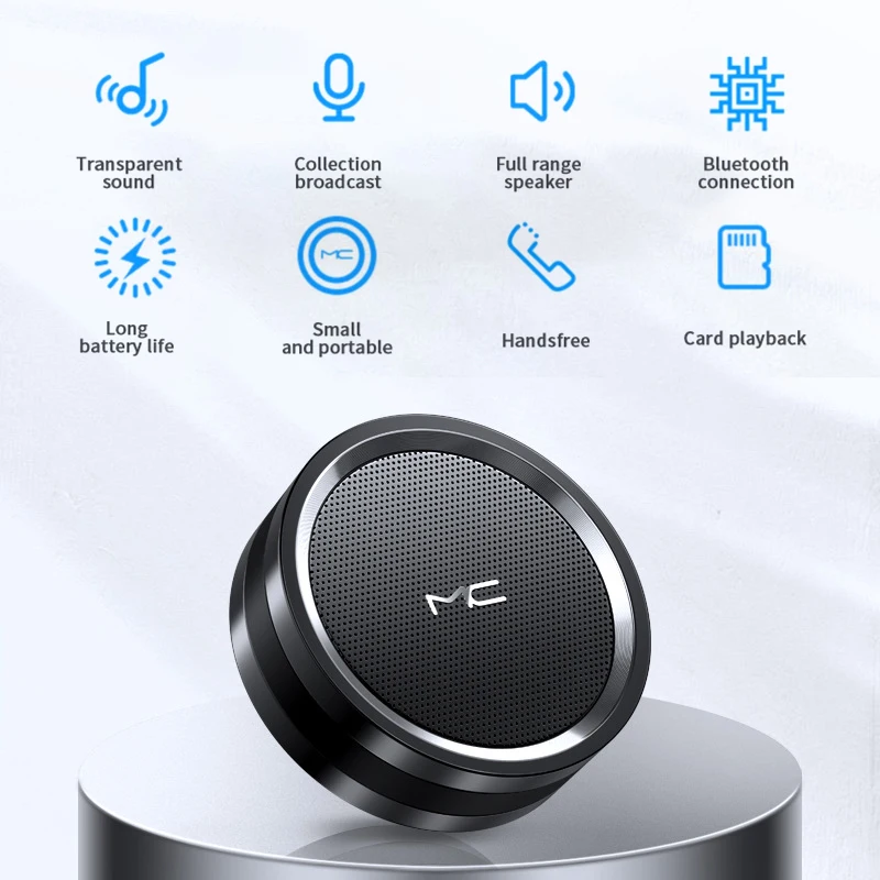 

Portable Bluetooth Speaker Wireless Bass Subwoofer Outdoor TWS Connection High Quality Sound MC-A7 Waterproof Bluetooth Speaker