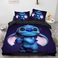 home textile new disney star baby lilo stitch bedding set boys girls bedroom bedding single queen king size gift for kids