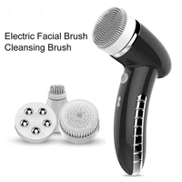 silicon facial cleansing brush deep pore 360 degree rotation mini face cleaner blackhead cleaning machine electric face massage