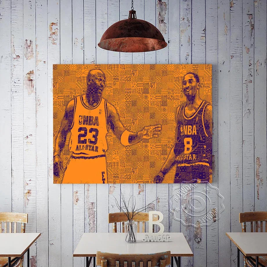 

Kobe Bryant Michael Legendary Basketball Star Poster Canvas Painting Nordic Cuadros Wall Art Prints Pictures for Living Room