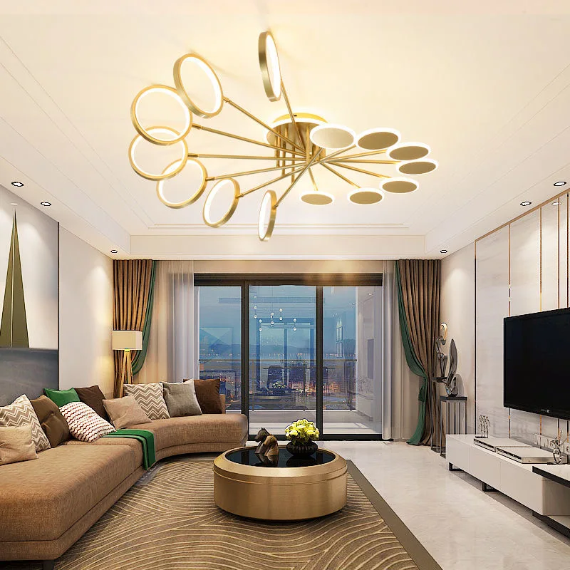 Современная светодиодная Люстра для гостиной потолочная лампа спальни столовой