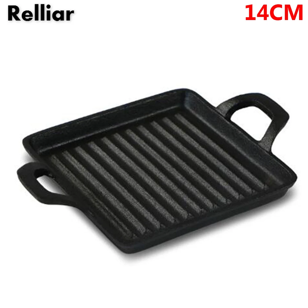 Сковорода чугунная универсальная для сковороды мини сковорода стейка без крышки