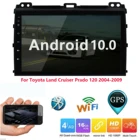 Автомобильный GPS-навигатор на Android 10 для Toyota Land Cruiser Prado 120 04-09, автомобильное радио, стерео, мультимедийный плеер, головное устройство с сенсорным экраном