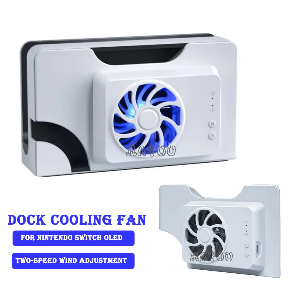 

New Radiator for Nintendo Switch OLED Charging Dock Cooling Fan Adjustable Wind speed Game Console Dock Cooler for Switch OLED