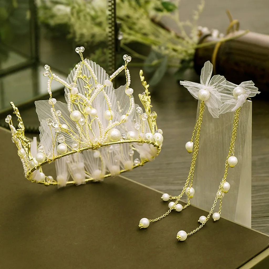 Женский комплект украшений из циркона элегантный головной убор с цветком и