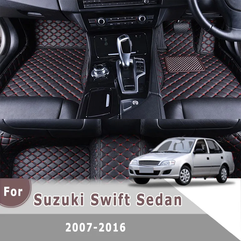 

Автомобильные коврики RHD под заказ, коврики для Suzuki Swift Sedan 2016 2015 2014 2013 2012 2011 2010 2009 2008 2007, Стайлинг автомобиля, накладки на ножки