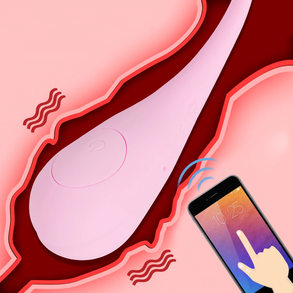 Вибратор с дистанционным управлением через приложение Bluetooth секс игрушка для