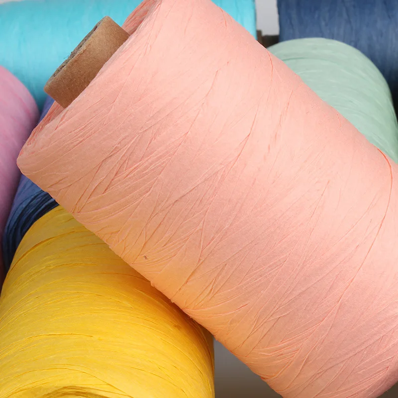280-300 Meter Cotton Raffia Yarn For Hand Knitting Summer Straw Hats Bags Crochet Handmade Craft Knit Thread | Дом и сад