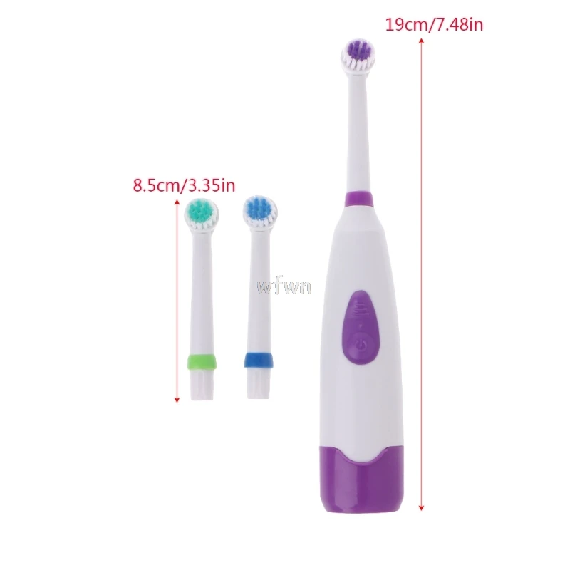 

Waterproof Rotating Electric Toothbrush With 3 Brush Head MAY10 dropship