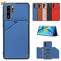 luxury retro leather case for huawei p40 p30 pro lite p smart z y9 prime nova 6 se with card pocket phone cases cover