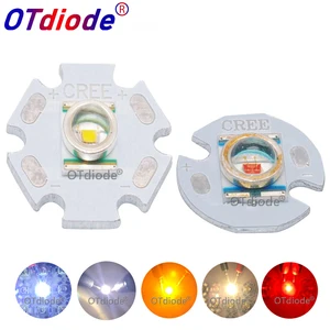 Светодиодный чип-излучатель XRE Q5, 1-50 шт., 3 Вт, холодный теплый белый желтый оранжевый красный диод для вспышки