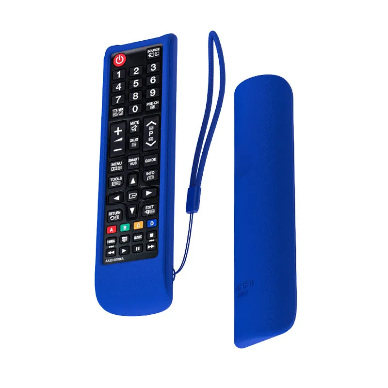 blue only case Чехлы с пультом дистанционного управления для samsung tv BN59-01199F AA59-00666A 00816A 00813A 00611A 0741A чехлы с защитой от пыли и кожи SIKAI - Цвет: blue only case