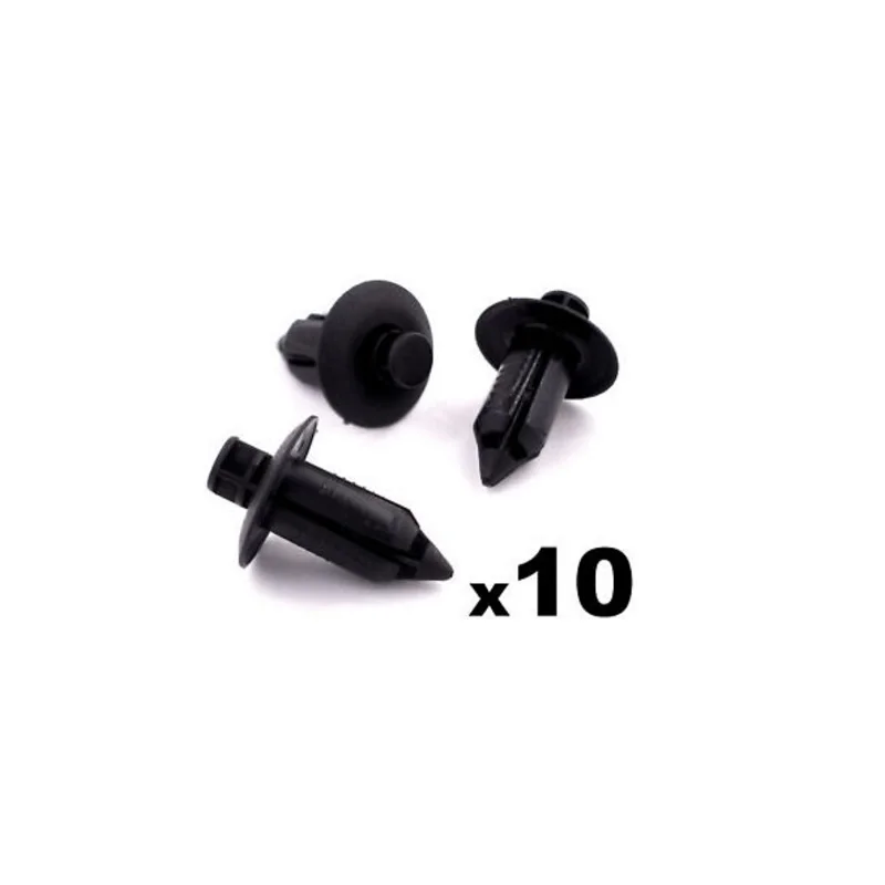 

10x For Mazda Black Plastic Rivet Style Body and Trim Panel Retainer Clips