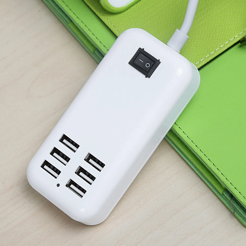 USB концентратор с 6 портами настольная настенная розетка стандарта США ЕС