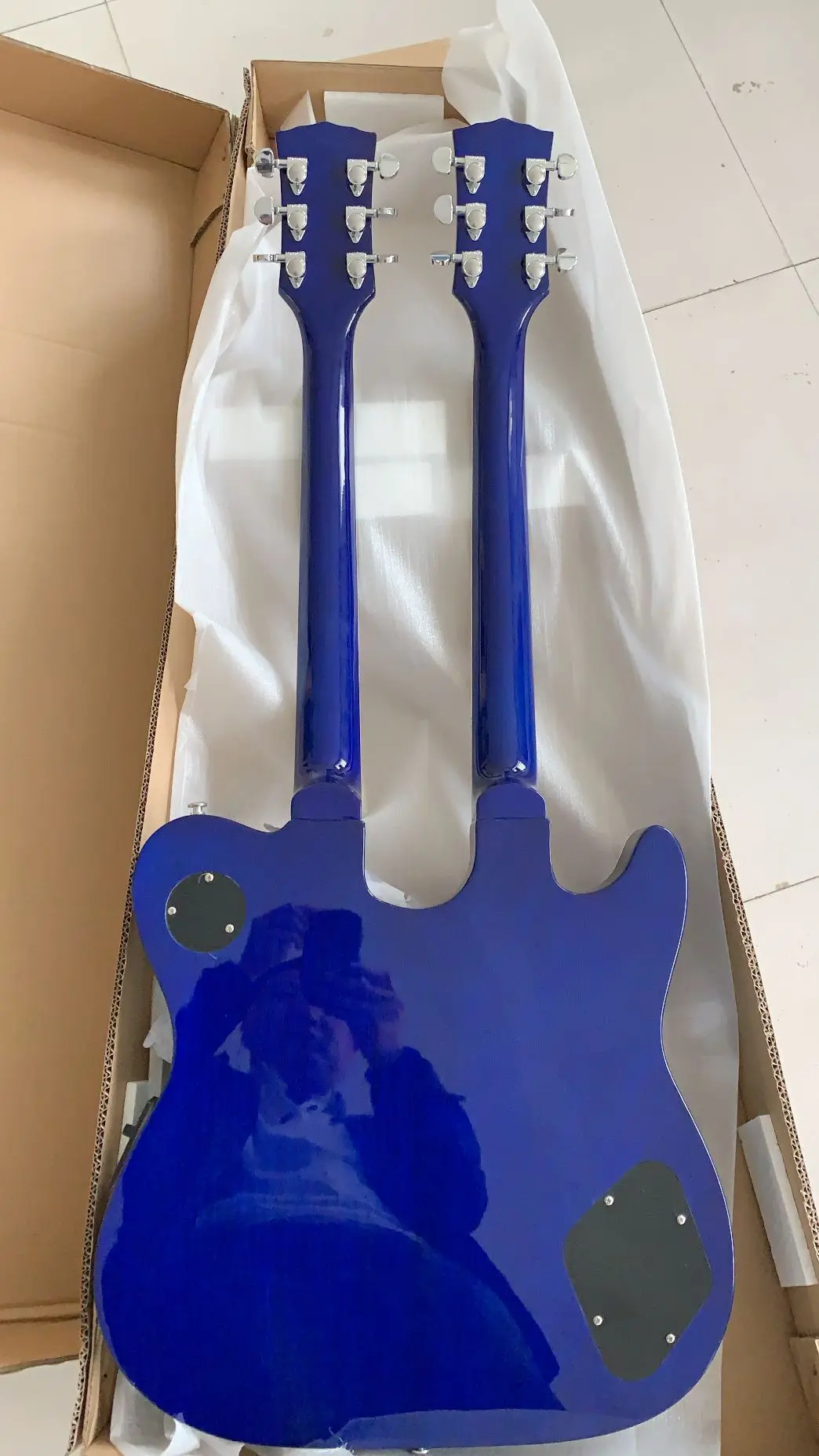 Оптовая продажа гитар под заказ левшей двойной шейный электрогитара высшего