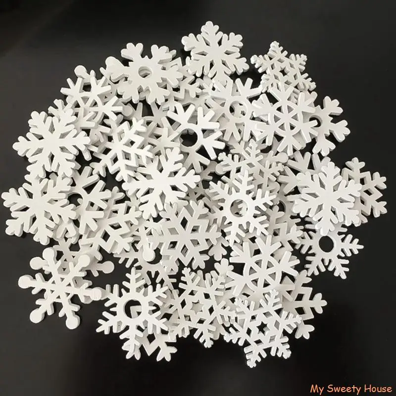 

Снежинки для скрапбукинга, 3,5 см, 50 шт./компл.