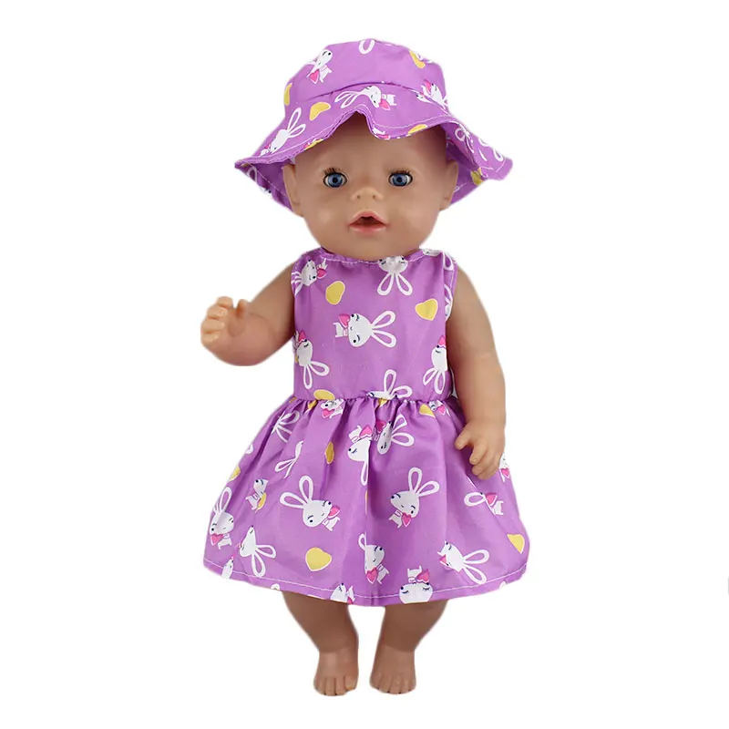 13 Модное новое платье для 43 см Zapf Baby Doll 17 дюймов для новорожденных куклы Одежда и аксессуары - Цвет: 13