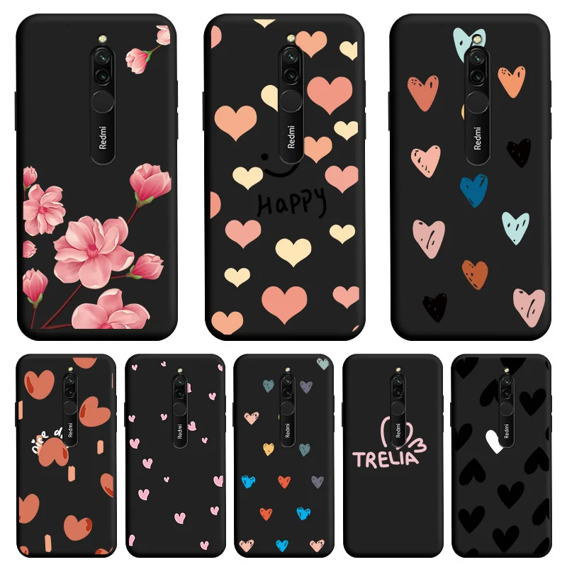 

Love Shape Soft TPU Shell For XIAOMI Redmi 8 8A Case Matte Silicone Personality Trend Cute Funny Shell For Redmi8 Redmi8A Cover