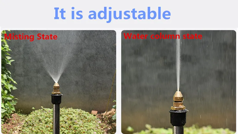 1/2 &quotРегулируемый высокоя степень распыления тумана сопло низкая Давление