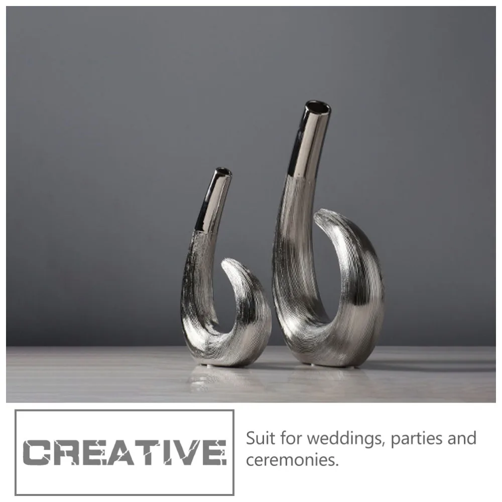 

1 Pc Ceramic Curved Bottle Decoration for Office Decorate Adorable Decor