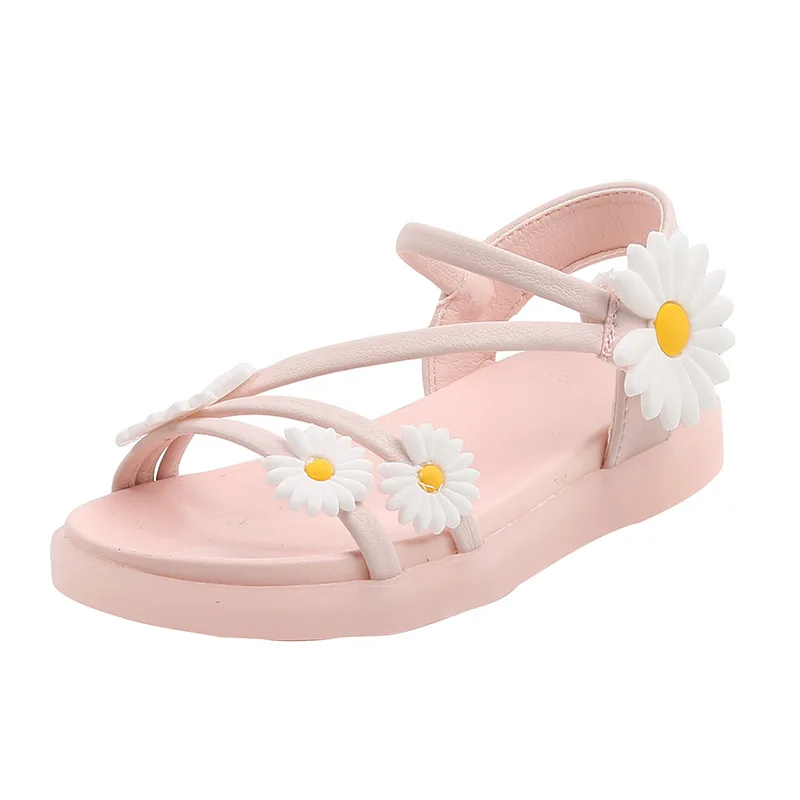 

Princess Fashion Flower Summer Kids Shoes For Litter Girl Sandals Size 3 4 5 6 7 8 9 10 11 12 Years 2020 New Children Beach Shoe