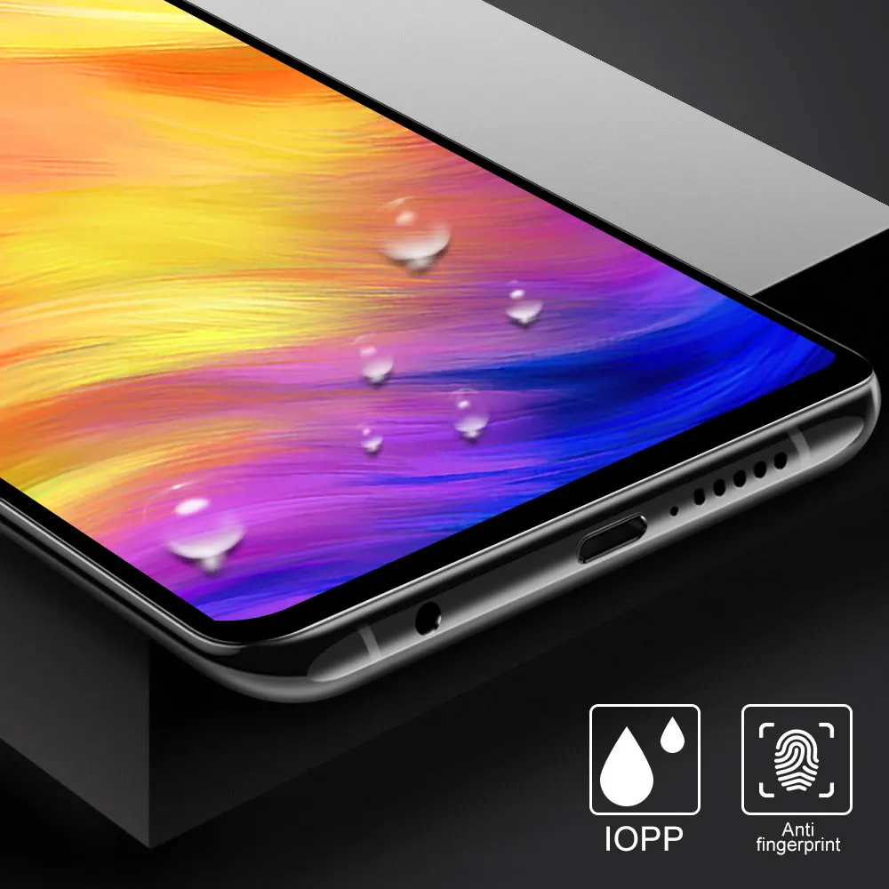 Full Cover Protective Glass on For xiaomi Redmi 7 S2 6A 7A Note Tempered Film 8 5 MiA3 6Pro Screen Protector | Мобильные телефоны и