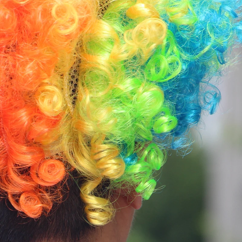 Косплэй вечерние разноцветные парики способный преодолевать Броды для взрослых