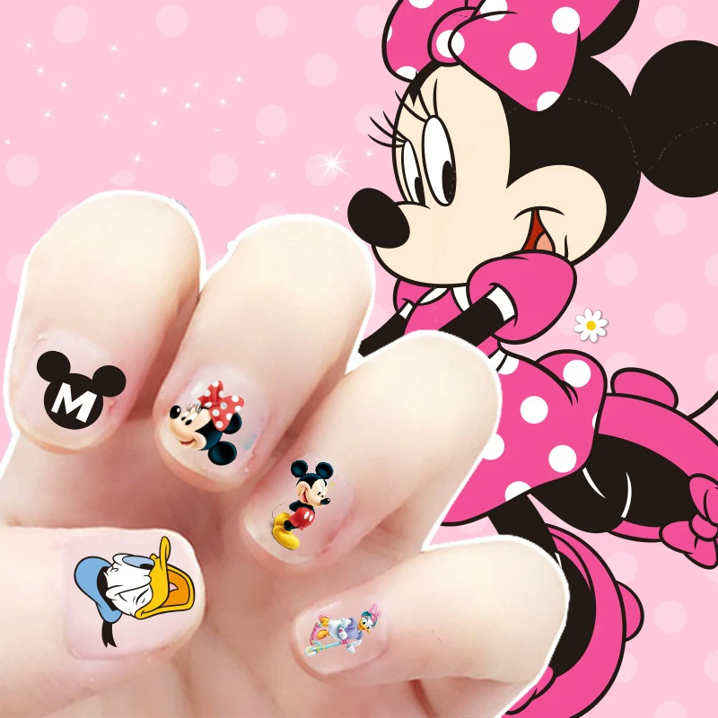 Minnie My Little наклейки с пони дети игрушечный макияж ногтей стикер принцесса Эльза Анна София Белоснежка Микки Минни стикер подарок - Цвет: Minnie