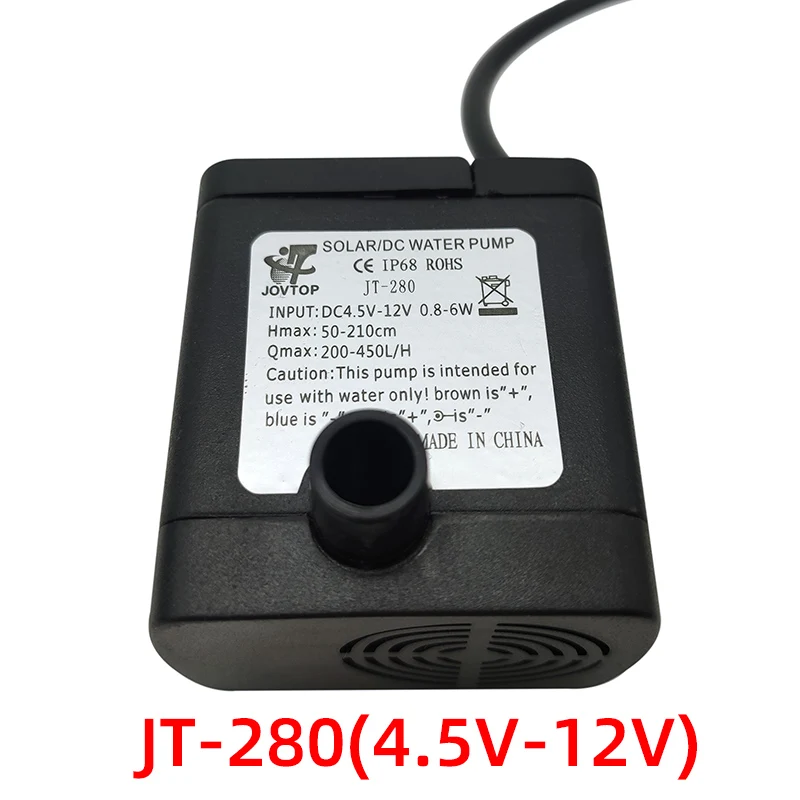 Фото Микро водяной насос постоянного тока погружной JT- 280 12V 24V 600L/ч Обустройство дома Микро водяной насос постоянного тока погружной JT- 280 12V 24V 600L/ч Обустройство дома