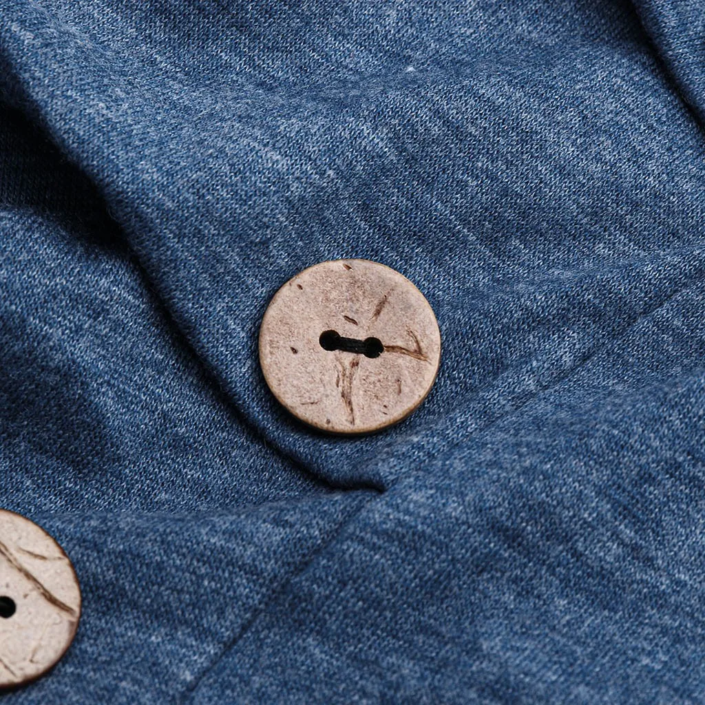 Женская Повседневная футболка с открытыми плечами Летняя туника на пуговицах