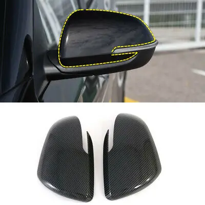 

Carbon Fiber Look Rearview Side Mirror Cover Trim 2pcs For Kia Seltos 2019-2020