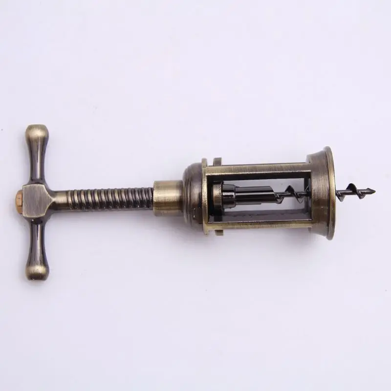 Классический Бронзовый открывалка для бутылок вина штопор из сплава цинка Т