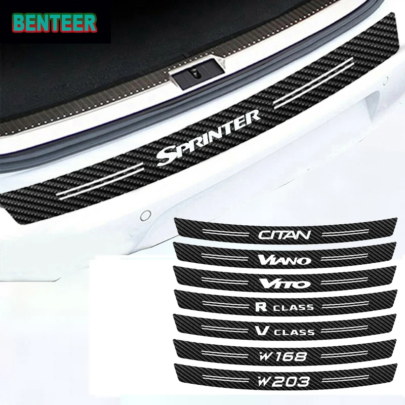 

Carbon fiber Car bumper sticker For Mercedes benz AMG CITAN R-CLASS SPRINTER V-CLASS VIANO VITO W124 W203 W204 W108 W213