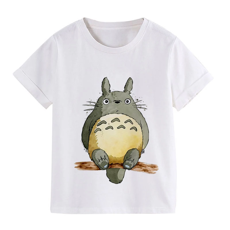 

Fashion New Summer Kids Anime Totoro Design T Shirt BoysGirls Great Casual Kawaii Short Sleeve Tops Children's Funny T-Shirt