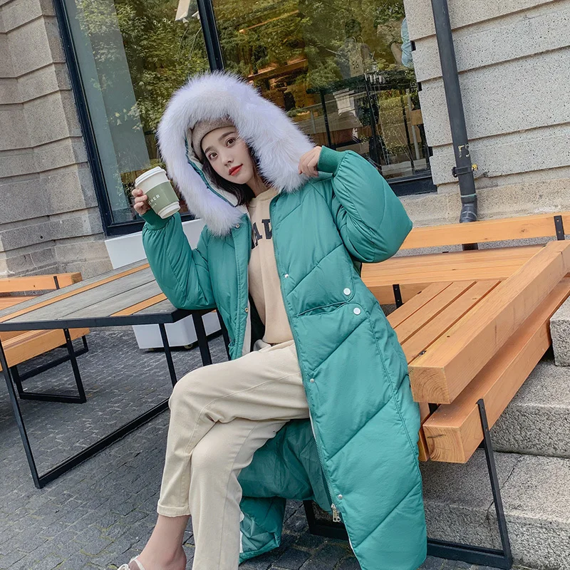 2019 зимний женский пуховик с длинным рукавом ультра светильник Теплый Женский