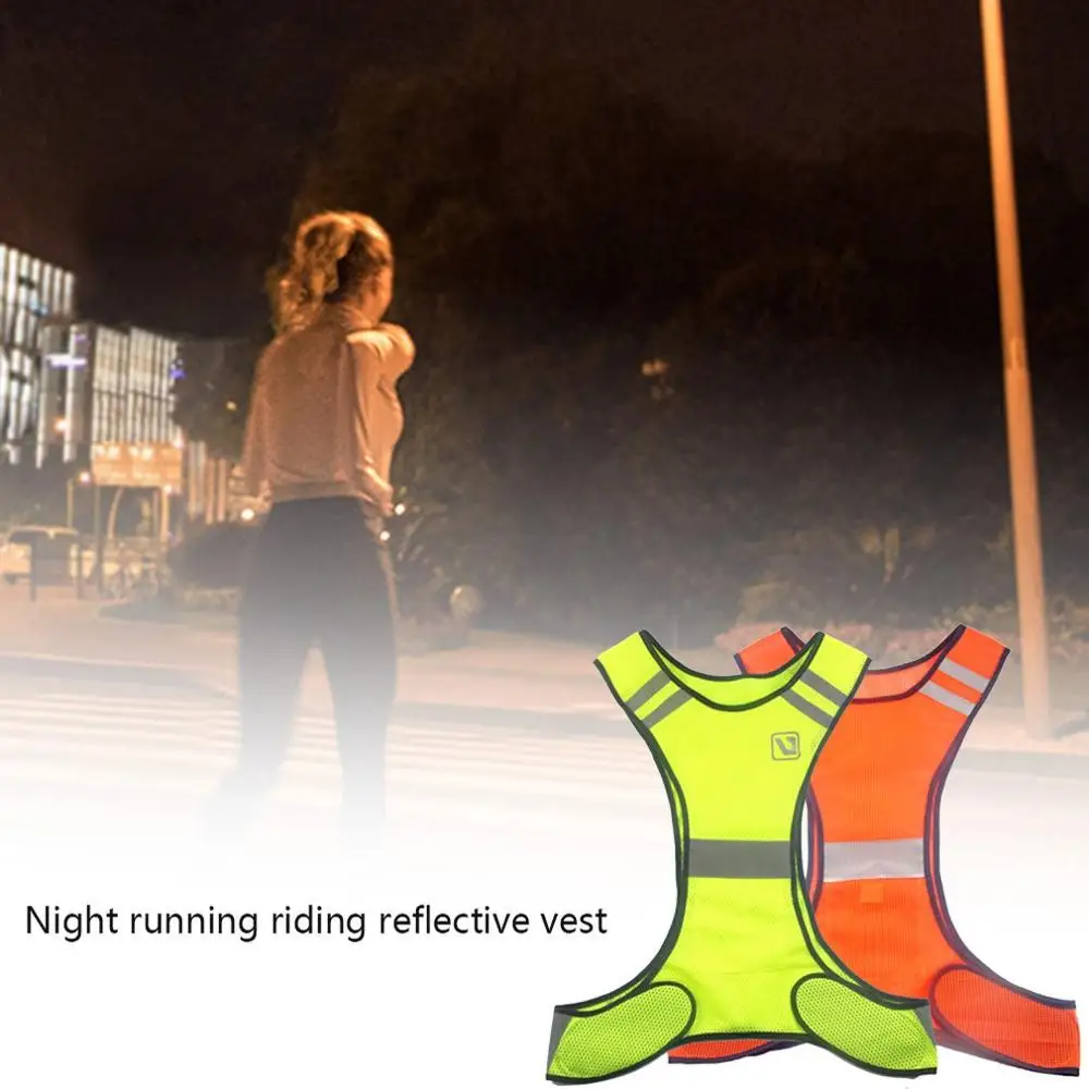 

Reflection Lightning Sparkling Warning Running Riding Working Vest Sleeveless Shirt Night Bright Shining