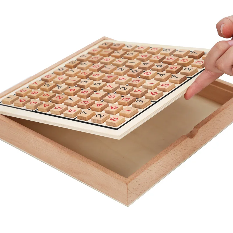 Деревянная игра Судоку цзюгунге с вопросами детские развивающие игрушки