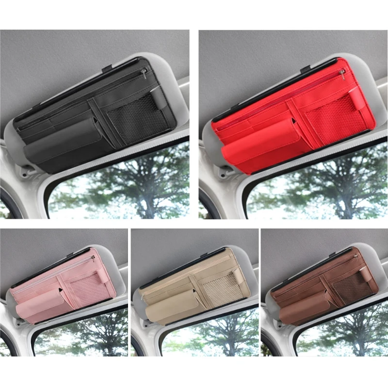 

Автомобильный солнцезащитный козырек сумка для хранения интерьера авто Солнцезащитная тарелка-органайзер универсальные открытки