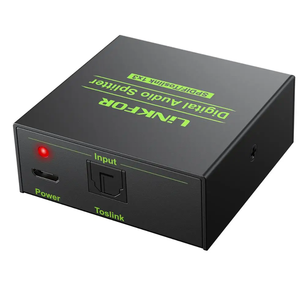Prozor 3 порта SPDIF Toslink оптический цифровой аудио сплиттер 1x3 конвертер 1 в Out порт