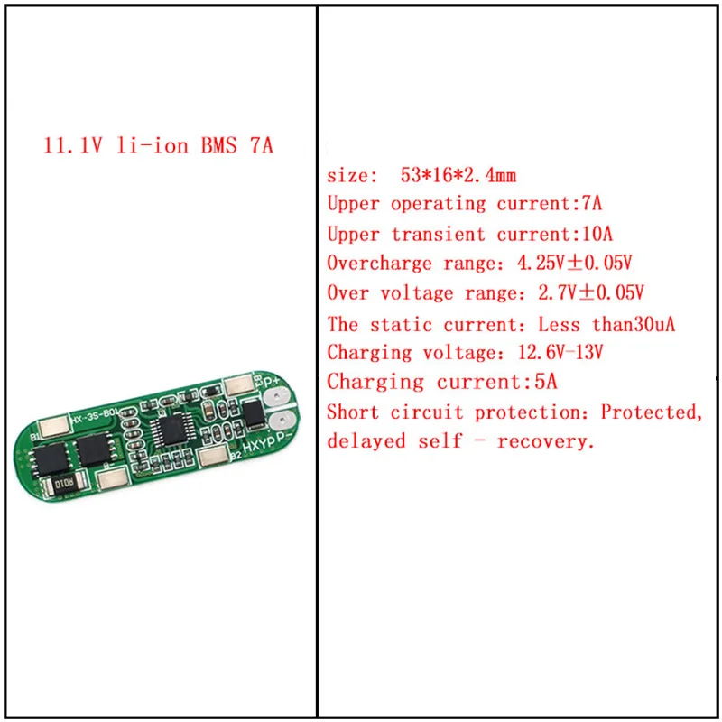 3S 10 8 в 12 В 18650 литий-ионная Lipo плата защиты батареи BMS 5A 10A PCB модуль DIY Аксессуары