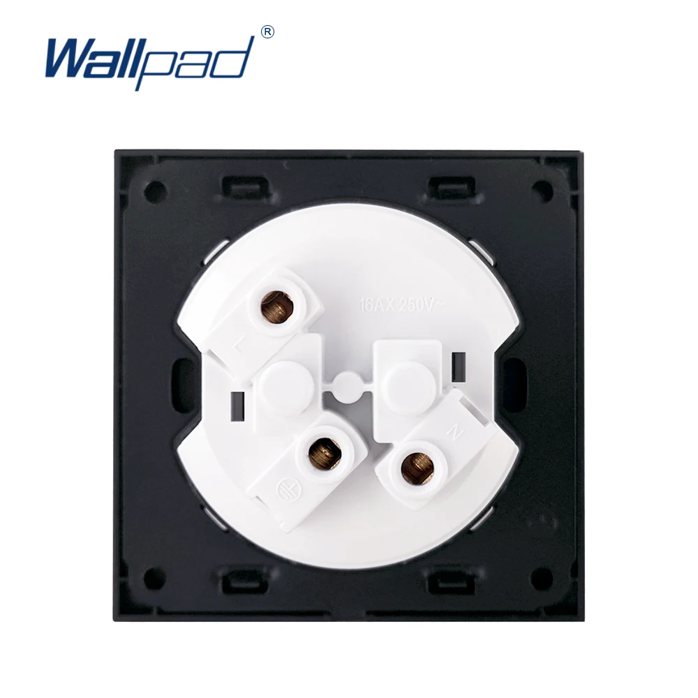 Фото Wallpad серая L6 Одиночная 16A французская настенная электрическая розетка серебряная алюминиевая пластина 1 банда розетка матовая металлическа... №4